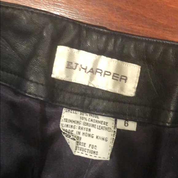 EJ HARPER vintage wool/leather suit set - Picture 4 of 7